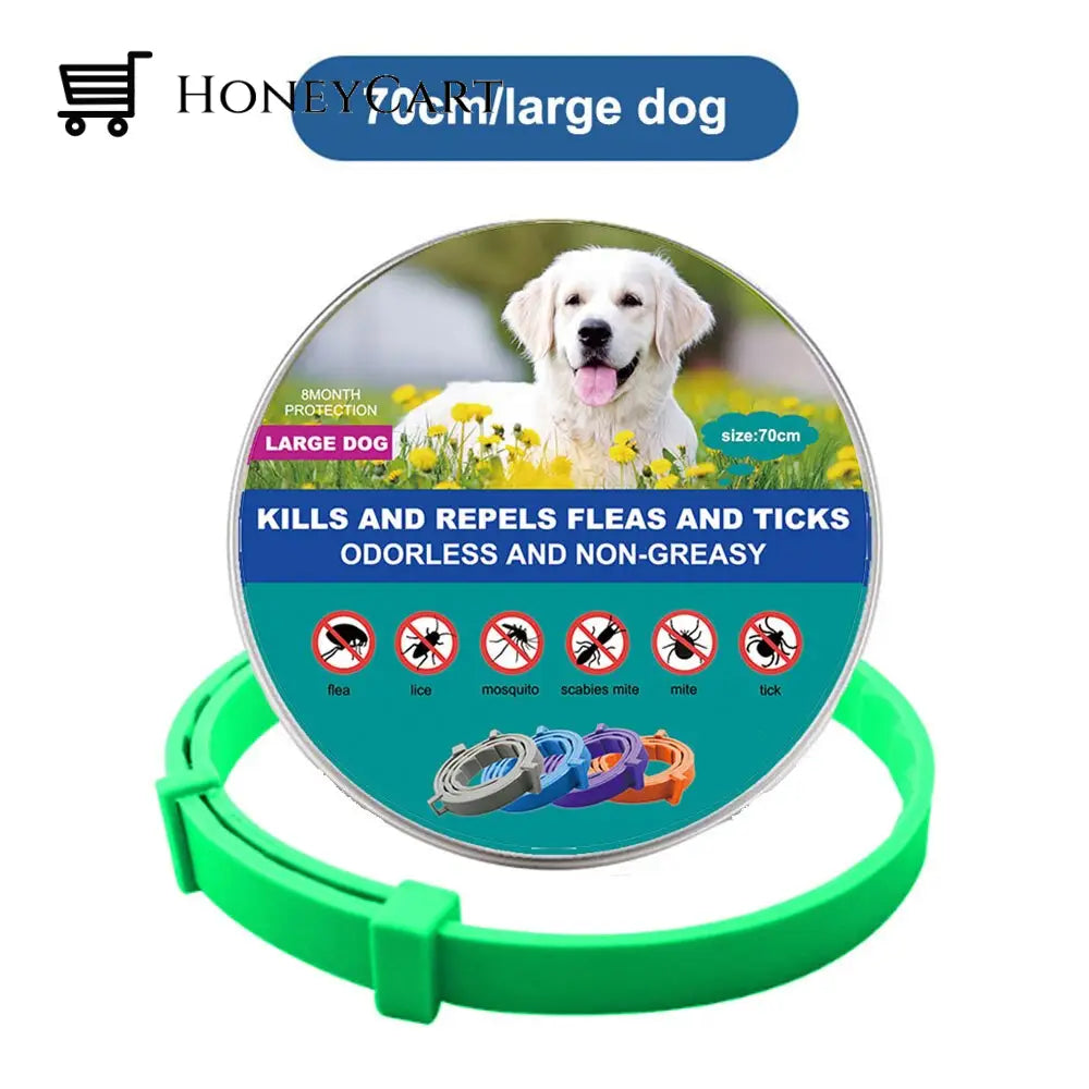 Natural Flea And Tick Collar Green (Large Dogs)