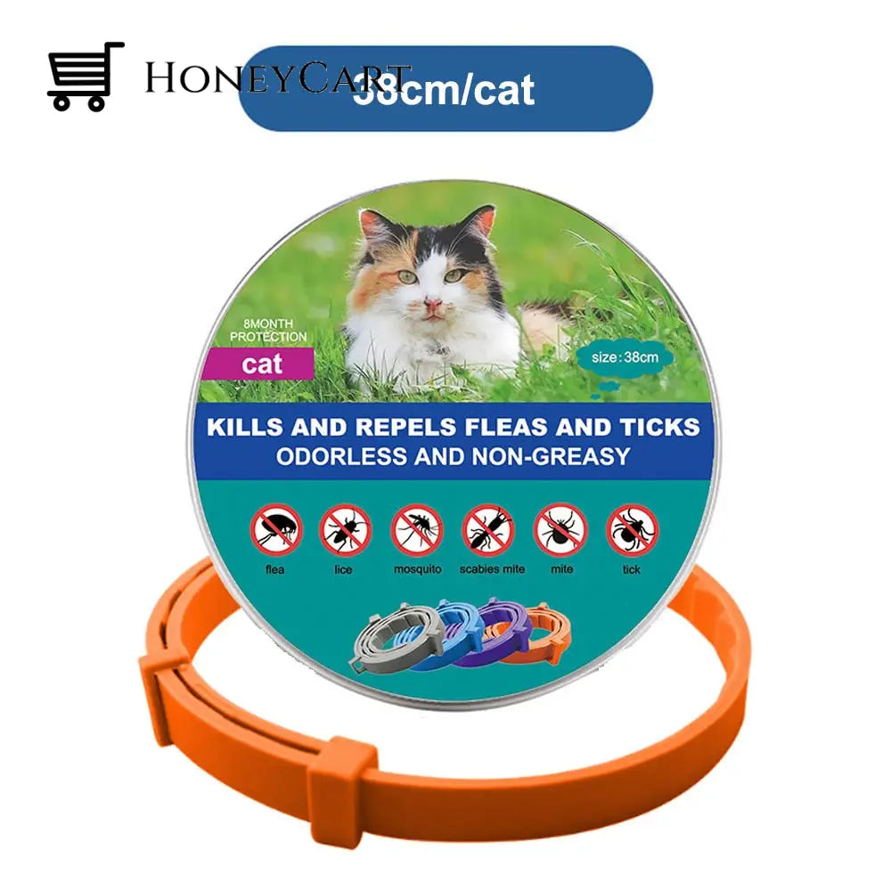 Natural Flea And Tick Collar Orange (Cats)