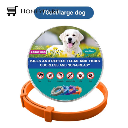 Natural Flea And Tick Collar Orange (Large Dogs)