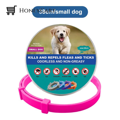 Natural Flea And Tick Collar Pink (Small Dogs)