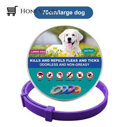 Natural Flea And Tick Collar Purple (Large Dogs)