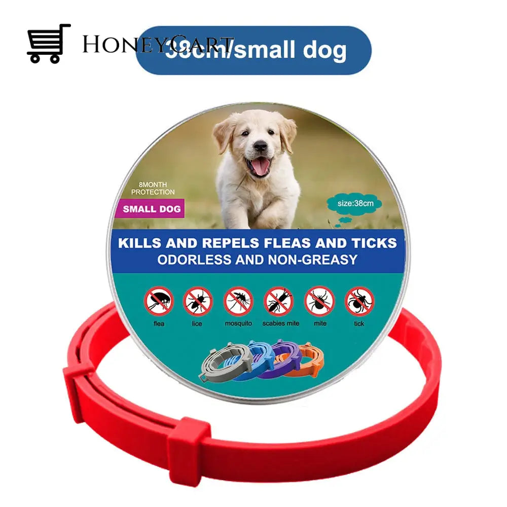 Natural Flea And Tick Collar Red (Small Dogs)