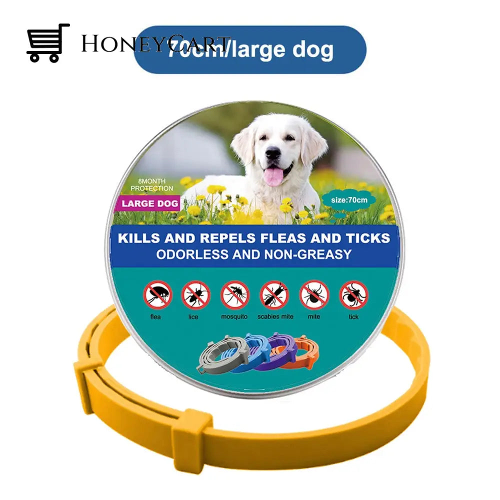 Natural Flea And Tick Collar Yellow (Large Dogs)