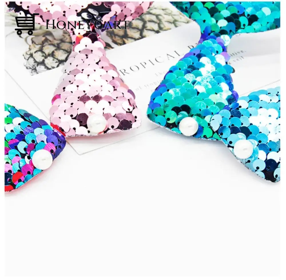 New Cartoon Mermaid Tail Sequined Duckbill Clip Tool