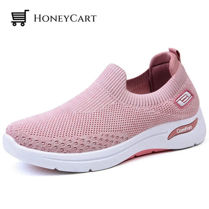 New Casual Soft Bottom Socks Sneakers For Women S 1 Pink / 36 Cj