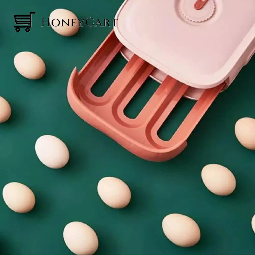 New Drawer Type Egg Storage Box Pink