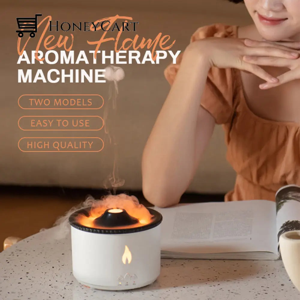 New Flame Aromatherapy Machine White Beauty& Health