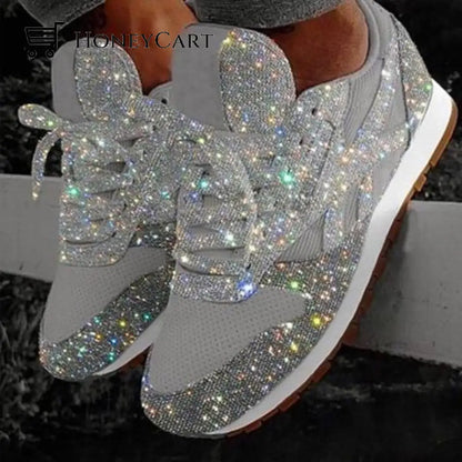 New Style Women S Casual Shoes Thick And Shiny Silver / Us-4 Tool