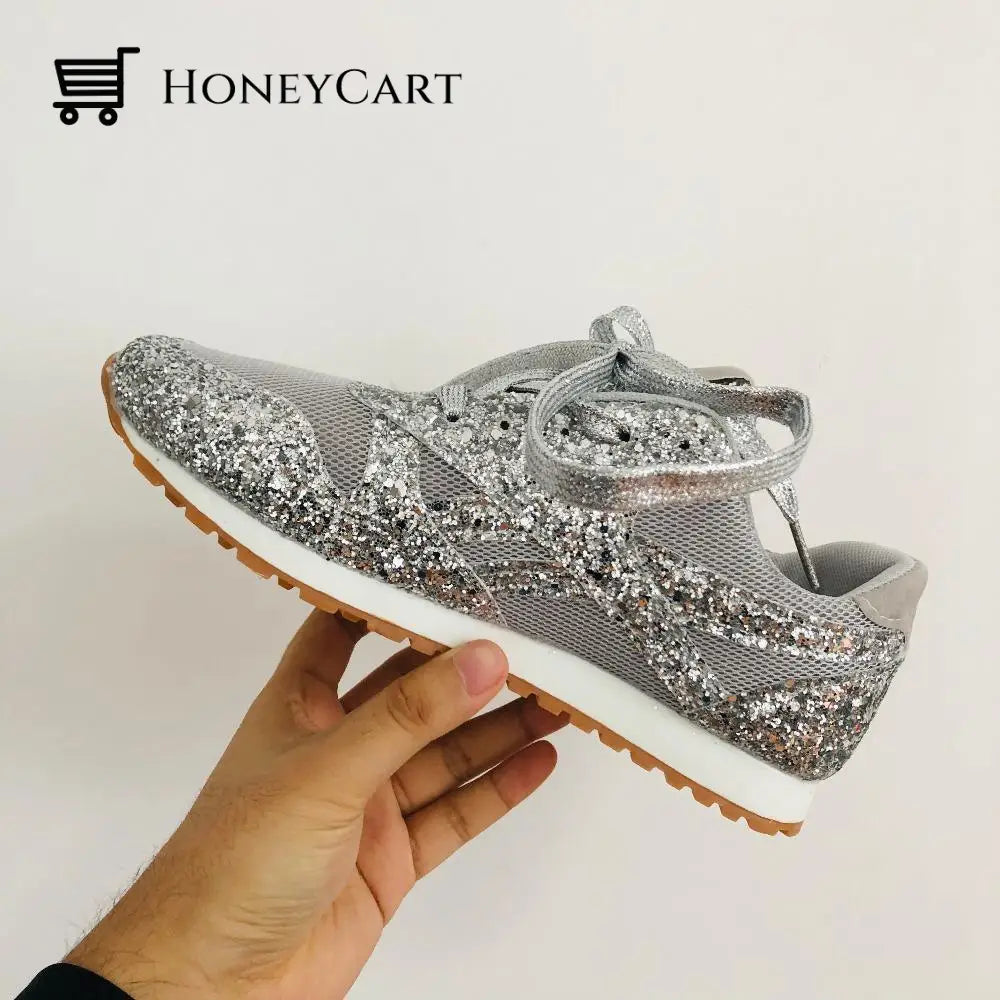 New Style Women S Casual Shoes Thick And Shiny Tool