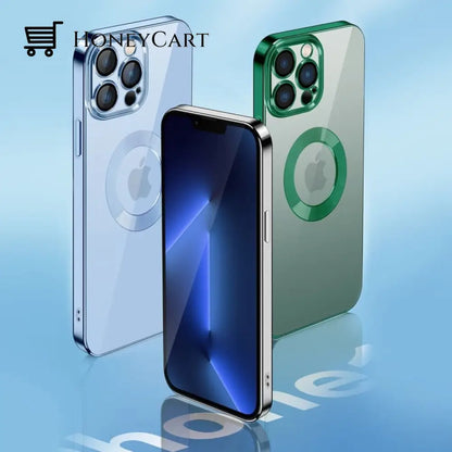 New Version 2.0 Transparent Electroplated Phone Case With Camera Protector