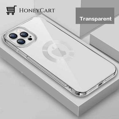 New Version 2.0 Transparent Electroplated Phone Case With Camera Protector Transparent / For 14 Pro