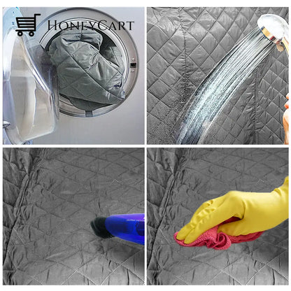 New Waterproof Non-Slip Car Seat Hammock Cover With Pockets Side Flaps Headrest Straps Seat-Anchors
