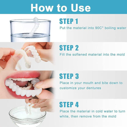 Teeth veneers Instant Cosmetic Veneers (Upper & Lower)