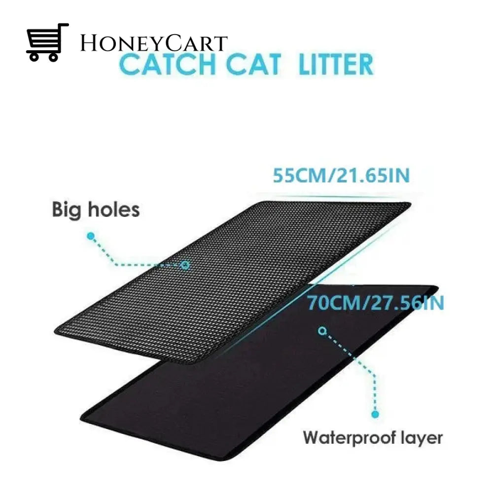 Non-Slip Cat Litter Mat L