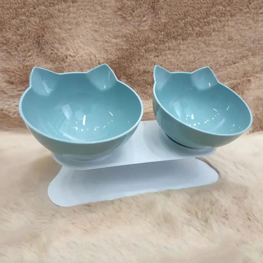 Non-Slip Dual Cat & Dog Feeding Bowls