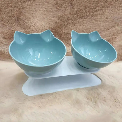 Non-Slip Dual Cat & Dog Feeding Bowls
