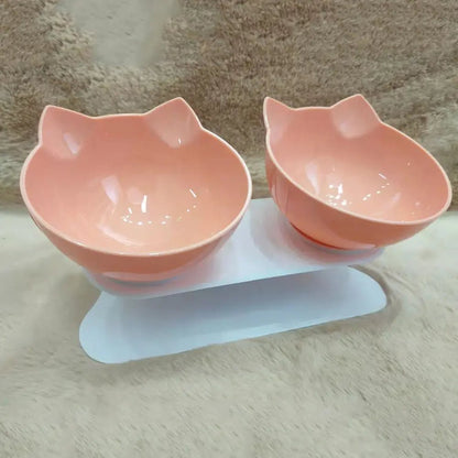 Non-Slip Dual Cat & Dog Feeding Bowls