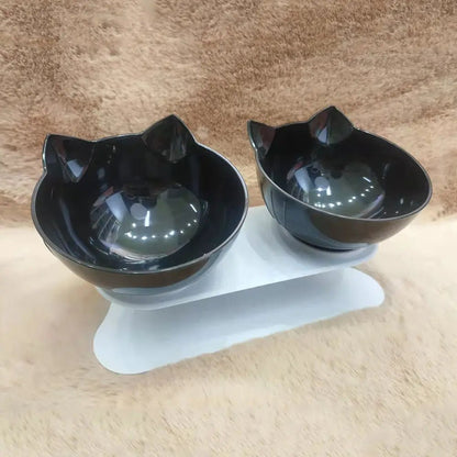 Non-Slip Dual Cat & Dog Feeding Bowls
