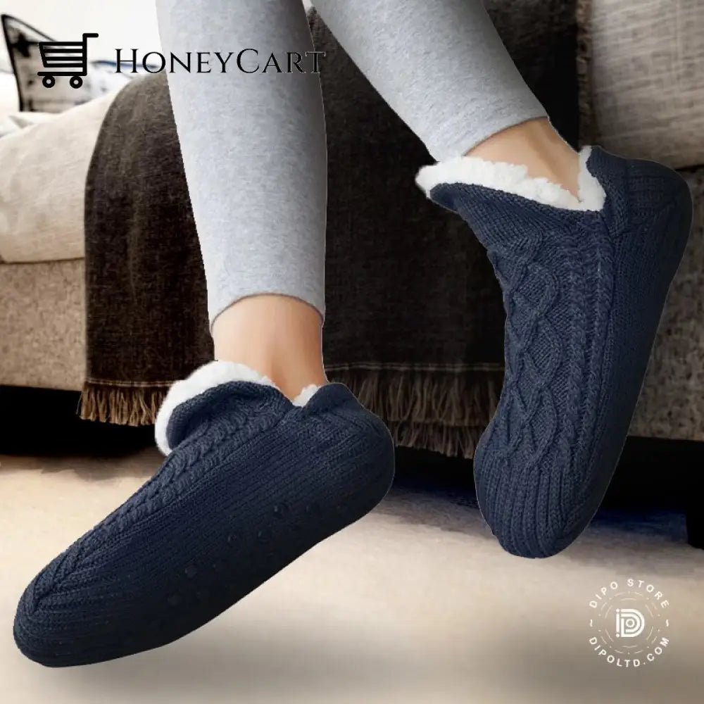 Non-Slip Winter Woolen Socks Hot Sale Navy / 35-39(24Cm) Gift Ideas