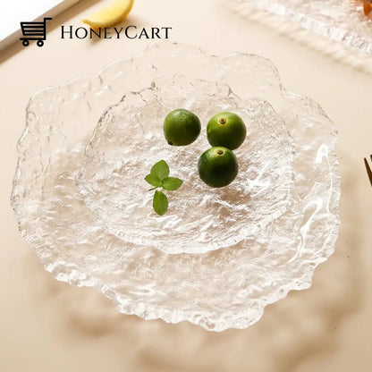 Nordic Frozen Style Glass Plates