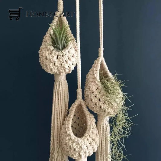 Nordic Hanging Macrame Flower Vase Plant Stands