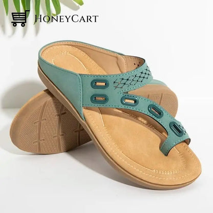 Ocw Woman Orthopedic 3 Arches-Support Comfy Premium Summer Slippers Green / 5.5 Shoes & Sandals