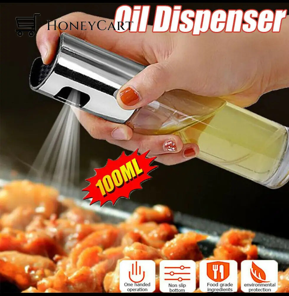 Olive Oil Sprayer Cooking Bbq Vinegar Dispenser Mister Pump Kitchen Bottle 100Ml 1Pc Amazing