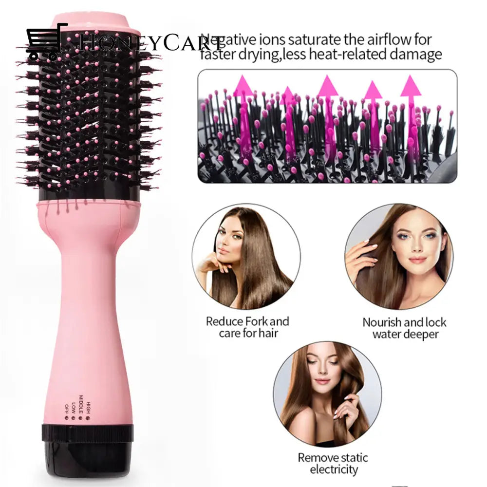 One Step Hair Brush Negative Ionic Blow Dryer