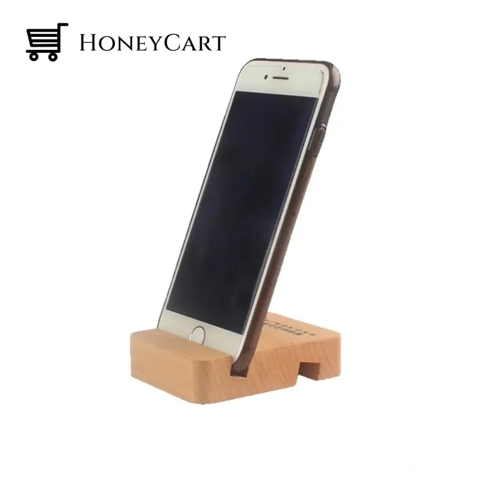 Onevan Universal Wooden Phone Holder Double Slots Mobile Stands