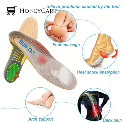 Orthopedic Insoles With Arch Support For Bunions And Flat Feet
