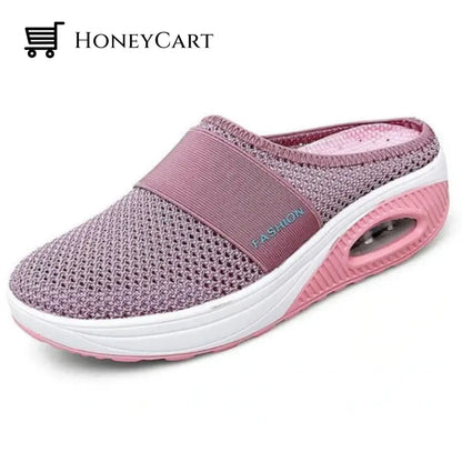 Orthopedic Walking Shoes For Women- Breathable Lightweight Air Cushion Slip-On Slippers