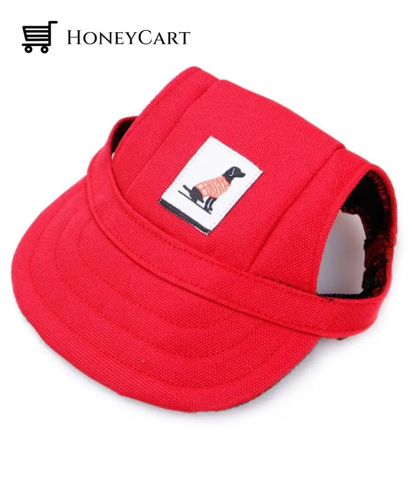 Outdoor Dog Hat Red / S