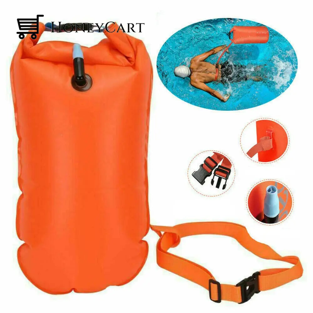 Outdoor Safety Swimming Buoy - Float Bag With Waist Belt Swim Belts