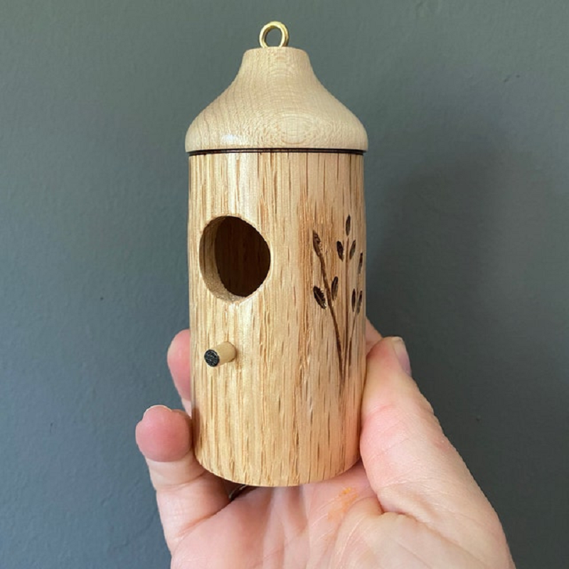 Wooden Hummingbird House - Gift for Natural Lovers