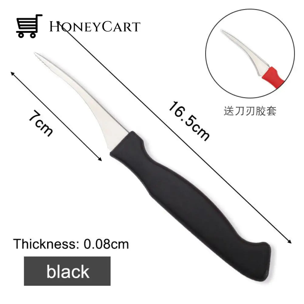 Peeling Shrimp Lobster Knifes Black