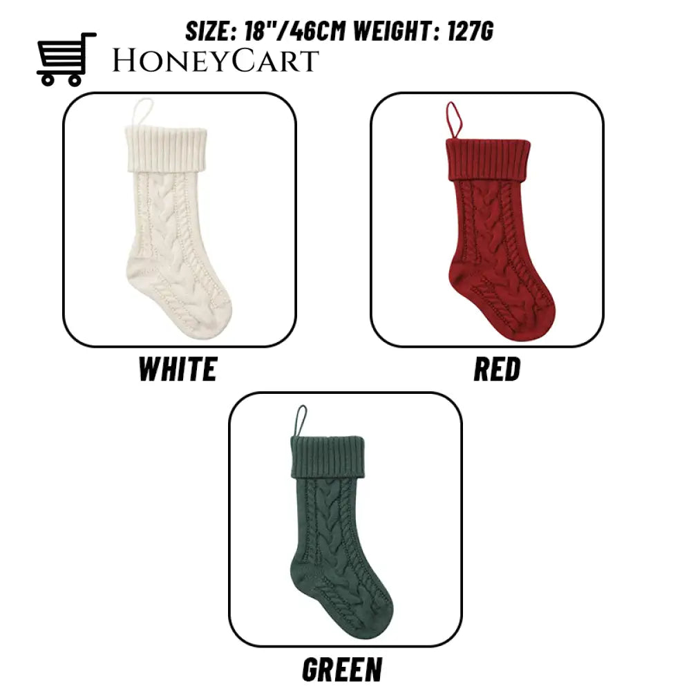 Personalized Christmas Stockings With Engraved Name White Beauty& Health