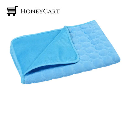 Pet Cooling Mat For Summer Mesh Cloth Blue / Xs 40X30 Cm Mattresses
