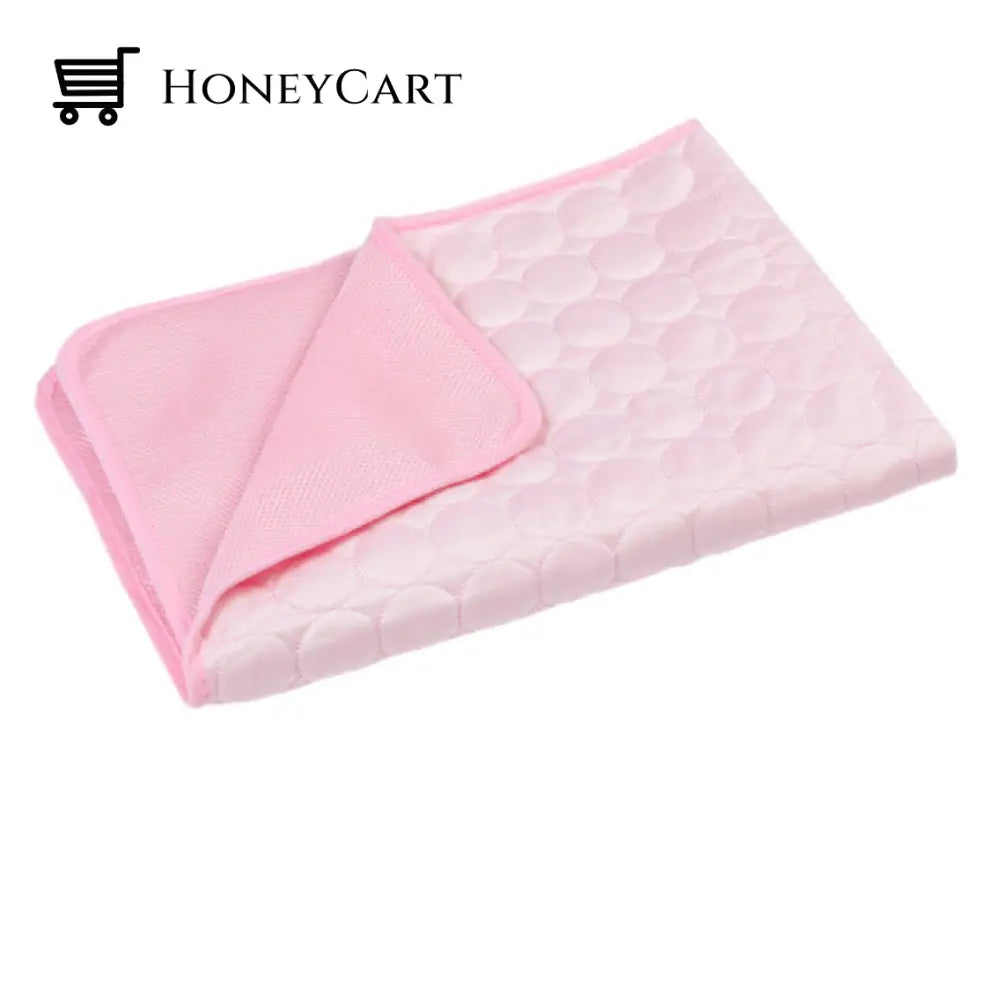 Pet Cooling Mat For Summer Mesh Cloth Pink / Xs 40X30 Cm Mattresses