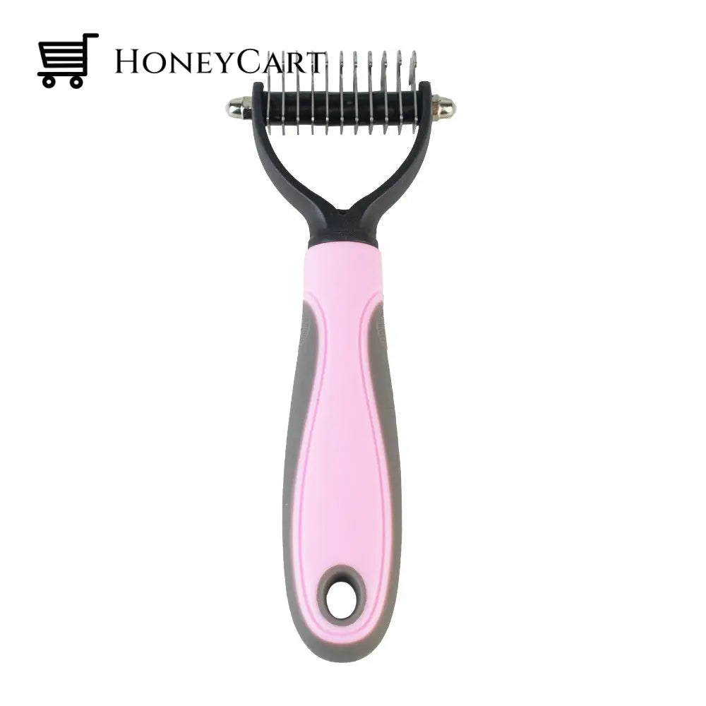 Pet Hair Removal Comb Pink / Small Plastic