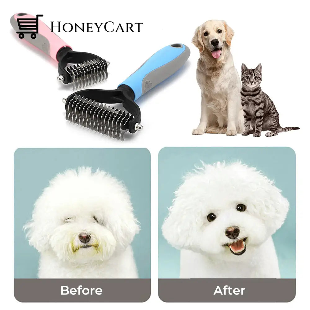 Pet Hair Removal Comb Plastic