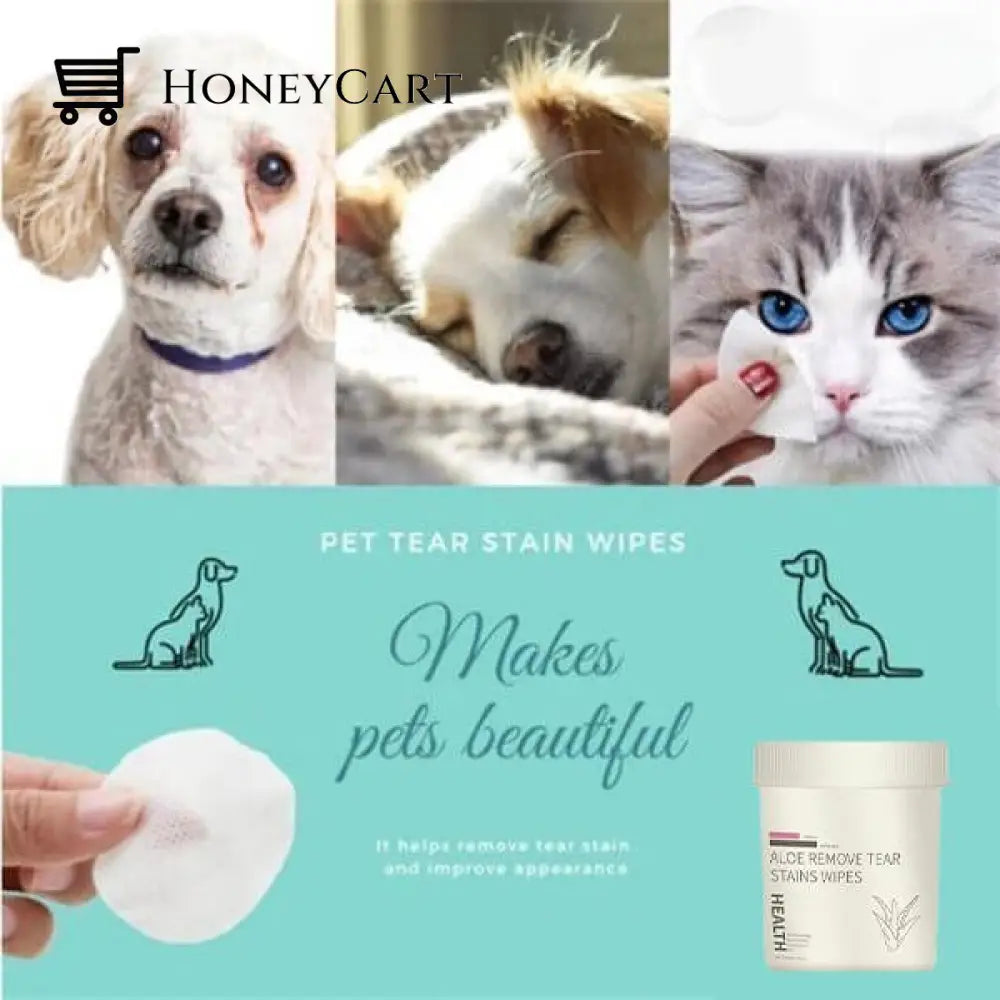 Pet Tear Stain Wipes Buy 2 Get 1 Free