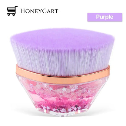 Petal Magic Makeup Liquid Foundation Brush Purple