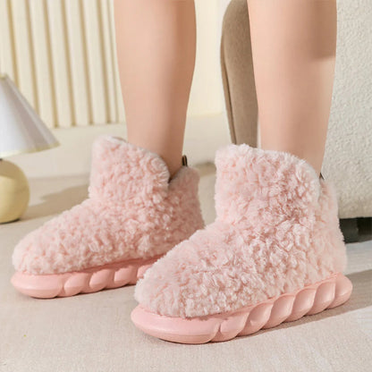 Cozy High Top Furry Lounge Boots