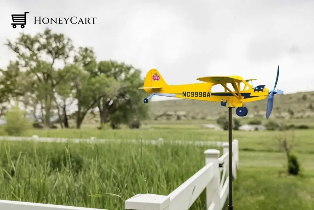 Piper J3 Cub Airplane Weathervane