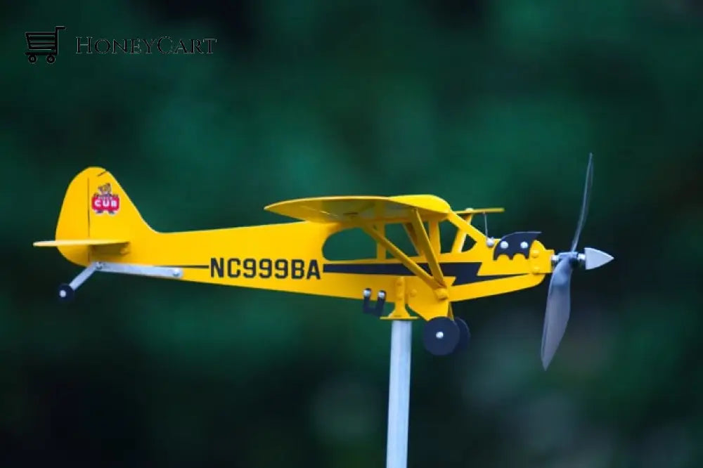 Piper J3 Cub Airplane Weathervane - Gifts For Flight Lovers