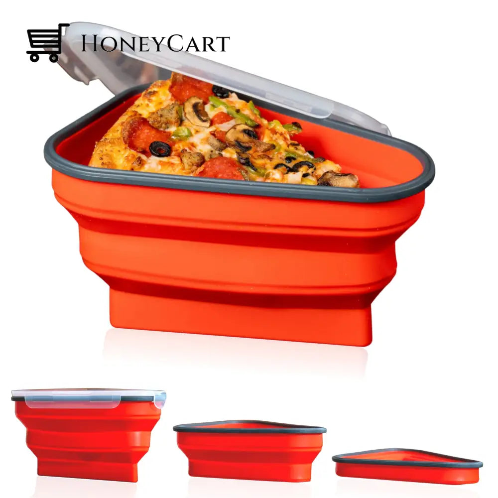 Pizza Pack | Collapsible Container Red Storage