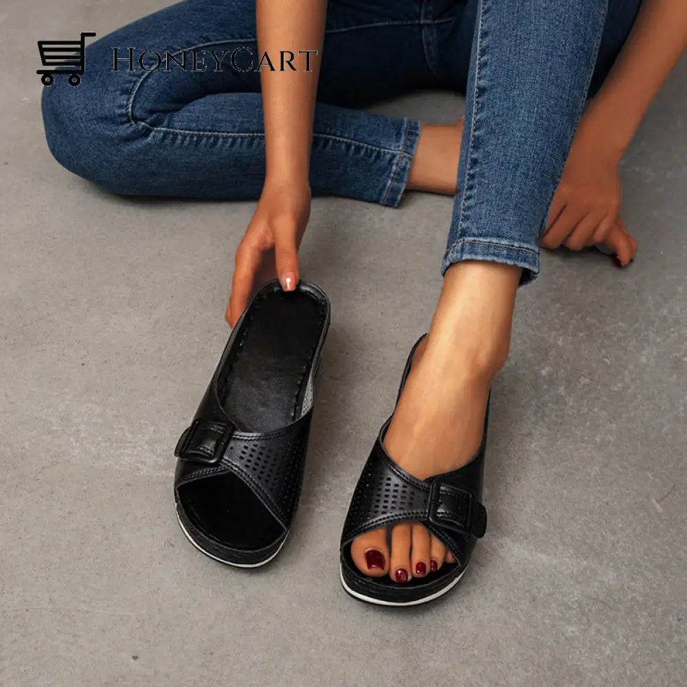 Platform Sandals With Wedge Heels