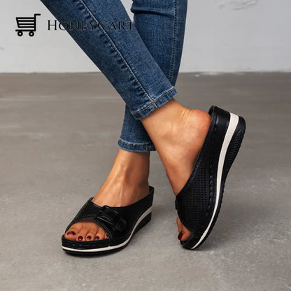 Platform Sandals With Wedge Heels