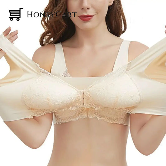 Plus Size Front Closure Extra-Elastic Breathable 5D Bra