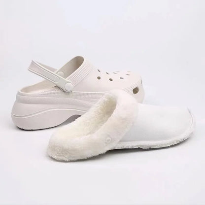 Plush Covers for Crocs Winter Slippers | Detachable Velvet Lining